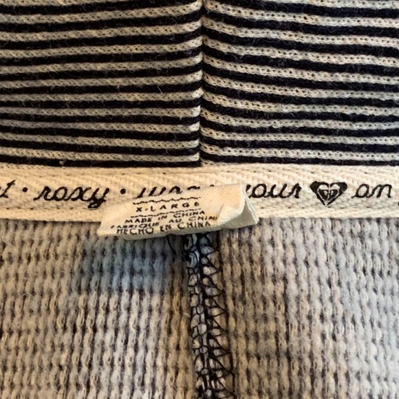 Roxy The Cuddle Hooded Jacket Striped Nautical Peacoat size XL - Picture 8 of 11
